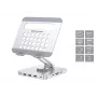 Conceptronic DONN26G, Silber, Tablet, Multimediaständer, Aluminium, 100 W, MicroSD (TransFlash), SD, SDHC, SDXC