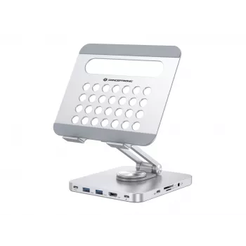 Conceptronic DONN26G, Silber, Tablet, Multimediaständer, Aluminium, 100 W, MicroSD (TransFlash), SD, SDHC, SDXC