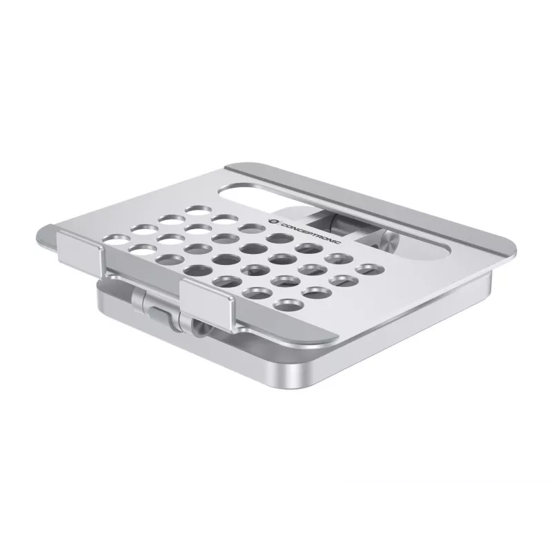 Conceptronic DONN26G, Silber, Tablet, Multimediaständer, Aluminium, 100 W, MicroSD (TransFlash), SD, SDHC, SDXC