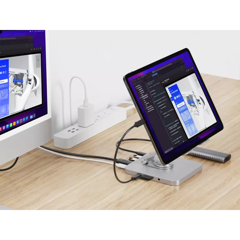 Conceptronic DONN26G, Silber, Tablet, Multimediaständer, Aluminium, 100 W, MicroSD (TransFlash), SD, SDHC, SDXC