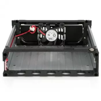 StarTech.com Schwarzer Aluminium 5,25 Zoll zuverlässiger SATA-Festplatten-Wechselrahmen