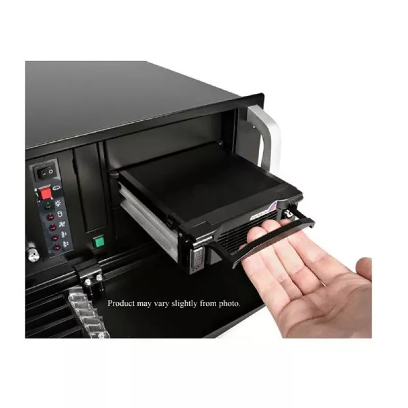 StarTech.com Schwarzer Aluminium 5,25 Zoll zuverlässiger SATA-Festplatten-Wechselrahmen
