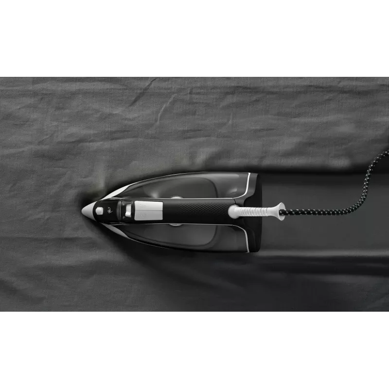 Rowenta DX1530 Dry & Steam Bügeleisen Edelstahl-Bügelsohle 2200 W Schwarz