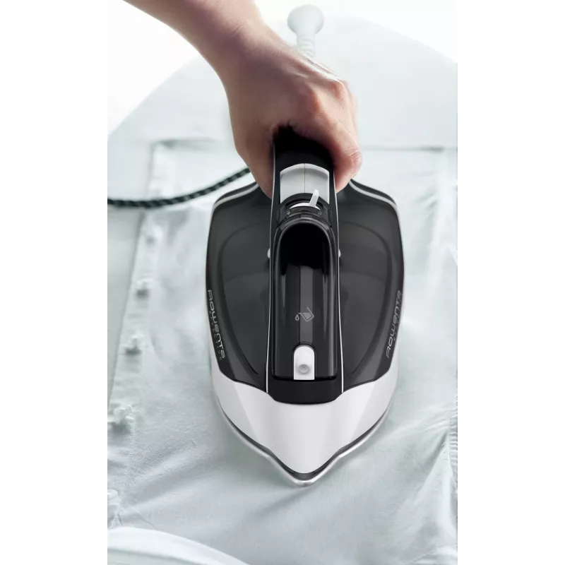 Rowenta DX1530 Dry & Steam Bügeleisen Edelstahl-Bügelsohle 2200 W Schwarz