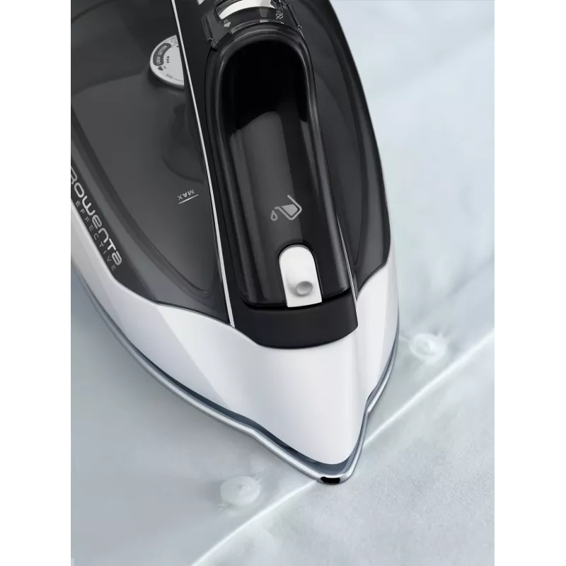 Rowenta DX1530 Dry & Steam Bügeleisen Edelstahl-Bügelsohle 2200 W Schwarz