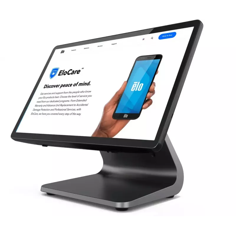 POS-Monitor Elo Touch Solutions E849902 15,6 Zoll (39,6 cm) LED 1920×1080, 8 GB RAM, 128 GB SSD, Intel 3,6 GHz, Schwarz