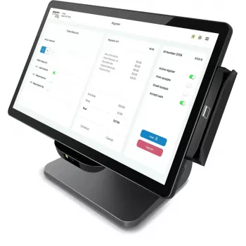 POS-Monitor Elo Touch Solutions E849902 15,6 Zoll (39,6 cm) LED 1920×1080, 8 GB RAM, 128 GB SSD, Intel 3,6 GHz, Schwarz