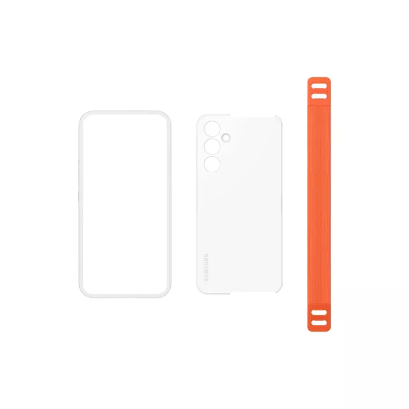 Samsung EF-XA546 Handyhülle 16,3 cm (6,4 Zoll) Cover Orange, Weiß