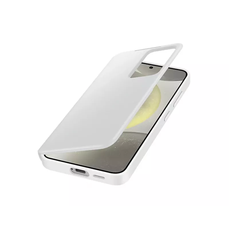 Wallet Hülle Samsung Galaxy S24 Weiß 6,2 Zoll 1 Kartenfach