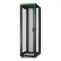 APC Easy Rack, 42U, Schwarz, mit Dach, Rollen, Füßen, 4 Montagewinkeln und Bodenplatte, ohne Seitenwände, 1991H x 600B x 1000T mm