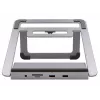 Laptop-Ständer EXSYS EX-1223HM Silber USB 3.2 Gen 1 100W
