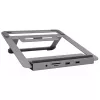 Laptop-Ständer EXSYS EX-1223HM Silber USB 3.2 Gen 1 100W