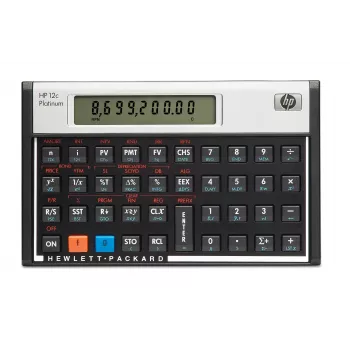 HP 12c Tischrechner Finanziell Aluminium, Schwarz