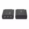 StarTech.com DisplayPort KVM Extender über Glasfaser, 4K 60Hz, Console Extender Kit, bis zu 300 m (Multimode) mit vorinstallierten SFP+ Modulen, 3x USB HID