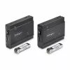 StarTech.com DisplayPort KVM Extender über Glasfaser, 4K 60Hz, Console Extender Kit, bis zu 300 m (Multimode) mit vorinstallierten SFP+ Modulen, 3x USB HID