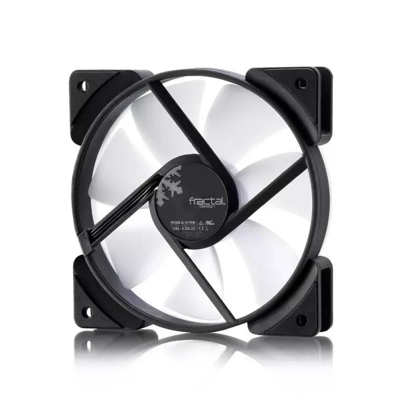 Lüfter Fractal Design Prisma AL-12 12 cm Schwarz Weiß