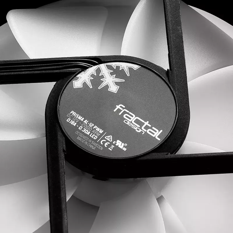 Lüfter Fractal Design Prisma AL-12 12 cm Schwarz Weiß