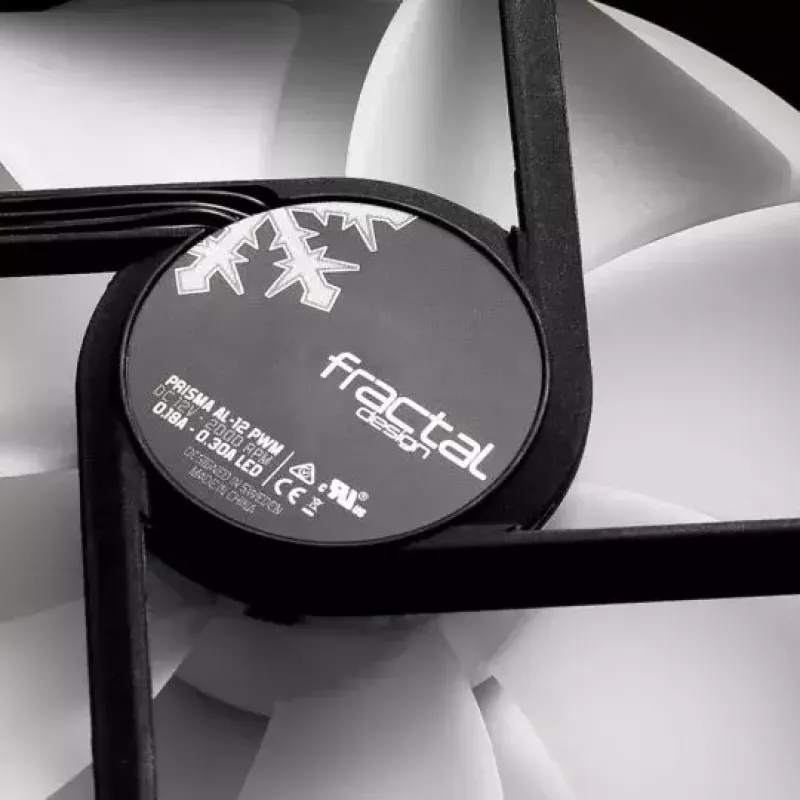Lüfter Fractal Design Prisma AL-12 12 cm Schwarz Weiß