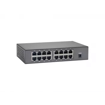 LevelOne 16-Port Fast Ethernet PoE Switch, 90W, Fast Ethernet (10/100), Vollduplex, Power over Ethernet (PoE), Wandmontage möglich