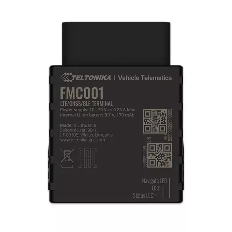 GPS-Tracker Teltonika FMC001 Auto Schwarz 53g