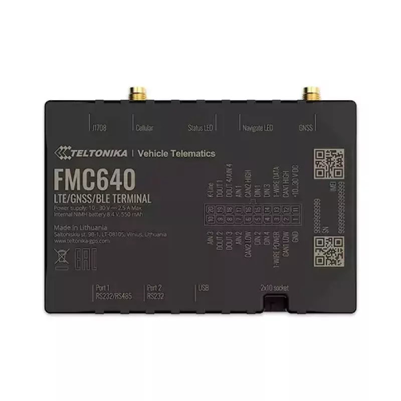 GPS tracker Teltonika FMC640 Auto Schwarz