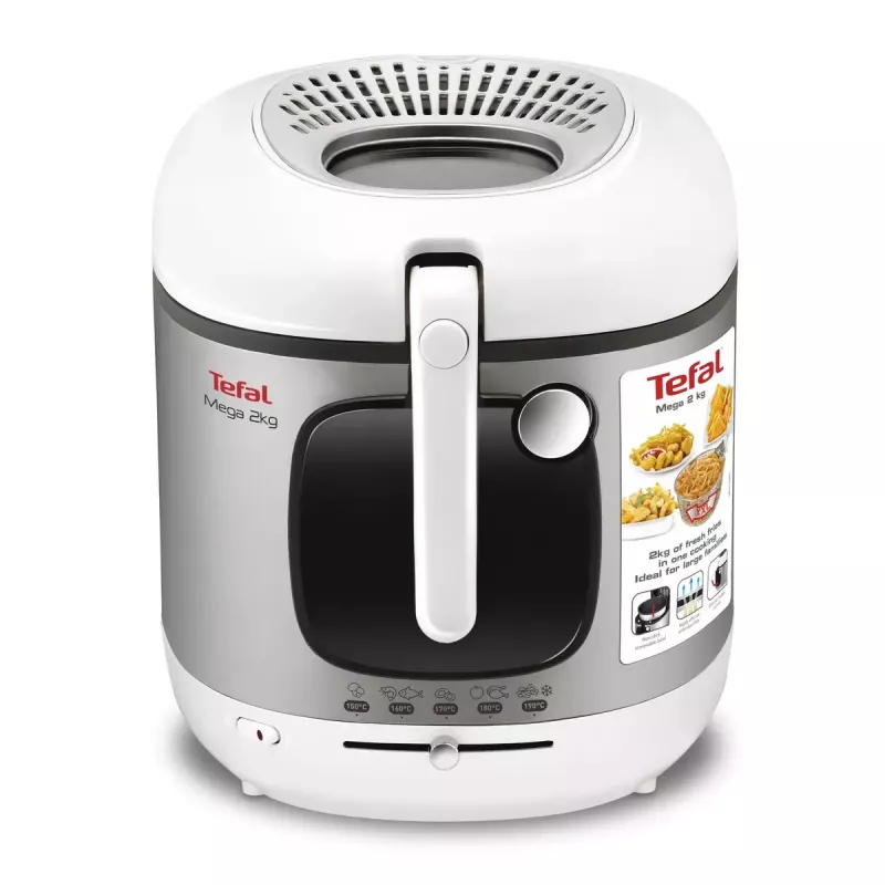 Tefal FR4800 Einzelgerät Stand-alone 2100 W Fritteuse Edelstahl, Weiß