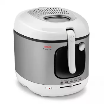 Tefal FR4800 Einzelgerät Stand-alone 2100 W Fritteuse Edelstahl, Weiß