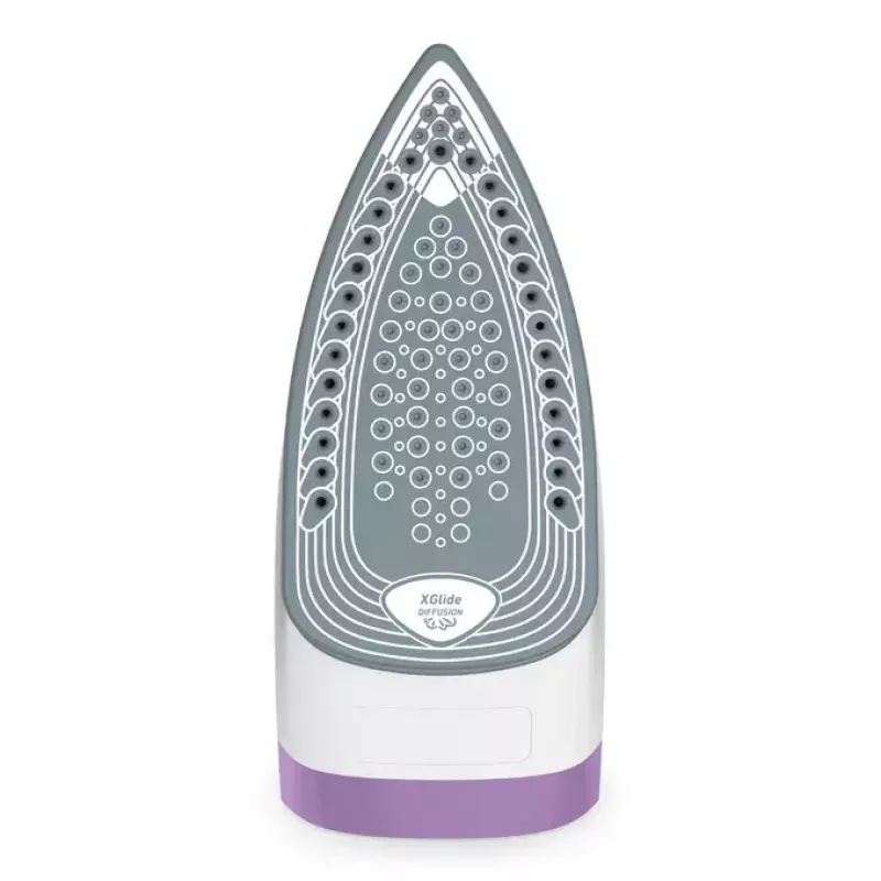 Tefal FV2836 Dry & Steam Bügeleisen Keramiksohle 2400 W Lila, Weiß