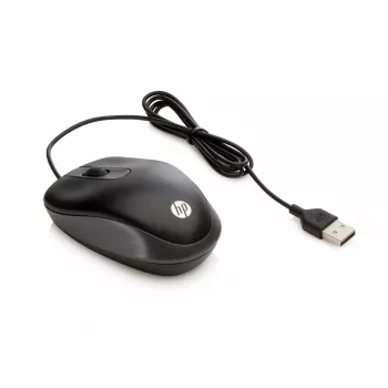 HP USB Travel Maus, beidhändig, optisch, USB Typ-A, 1000 DPI, Schwarz