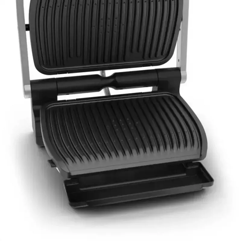 Kontaktgrill Tefal GC707D 2000W Schwarz Edelstahl Rechteckig