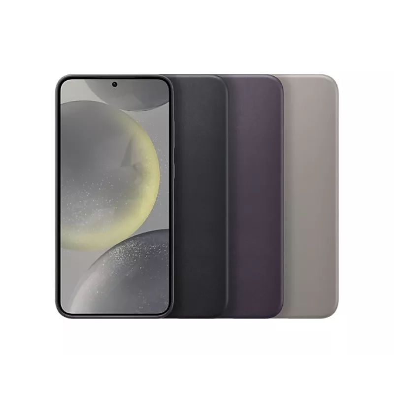 Vegan-Leder-Hülle Samsung Galaxy S24+ Taupe Monochromatisch