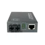 LevelOne RJ45 to SC Gigabit Media Converter, PoE PSE, Single-Mode Fiber, 20km
