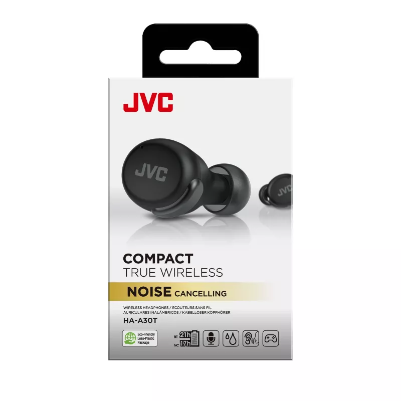 Headset JVC Active Noise Cancelling TWS Schwarz
