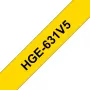 Etikettenband Brother HGE-631V5 – schwarz, für PT-9500PC PT-9700PC PT-9800PCN RL-700S