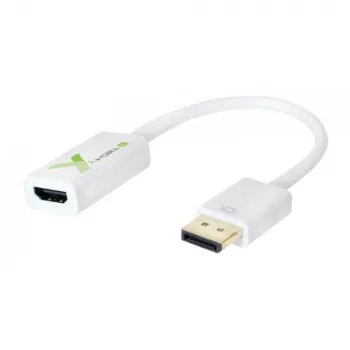 Techly IADAP DP-HDMIFP Videokabeladapter 0,2 m DisplayPort HDMI Weiß
