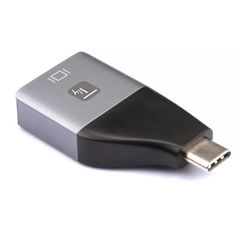 Techly IADAP USBC-DP4K USB-Grafikadapter 3840 x 2160 Pixel Schwarz, Silber
