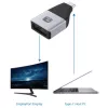 Techly IADAP USBC-DP4K USB-Grafikadapter 3840 x 2160 Pixel Schwarz, Silber