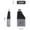 Techly IADAP USBC-HDMI4K USB-Grafikadapter 4096 x 2160 Pixel Schwarz, Silber