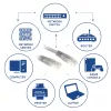 ACT 10 Meter U/UTP CAT6 Patchkabel, grau, mit RJ45-Steckern