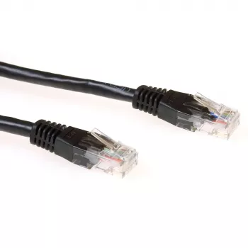 ACT Schwarz 2 Meter U/UTP CAT6 Patchkabel mit RJ45-Steckern
