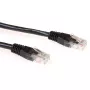 ACT Schwarz 2 Meter U/UTP CAT6 Patchkabel mit RJ45-Steckern