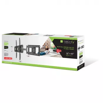 Techly ICA-PLB 148L TV-Wandhalterung 165,1 cm (65 Zoll) Schwarz