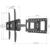 Techly ICA-PLB 148L TV-Wandhalterung 165,1 cm (65 Zoll) Schwarz