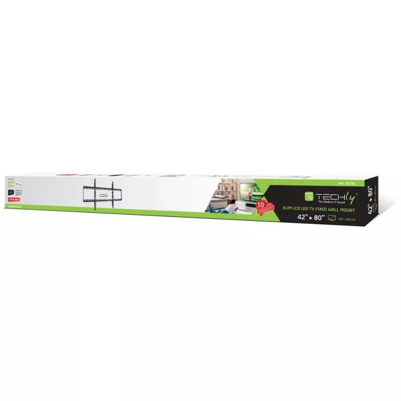 Techly ICA-PLB 162XL TV-Wandhalterung 2,03 m (80 Zoll) Schwarz