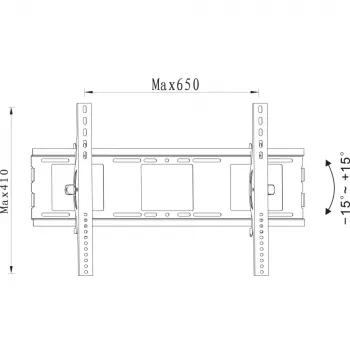 Techly ICA-PLB 231L TV-Wandhalterung 177,8 cm (70 Zoll) Schwarz