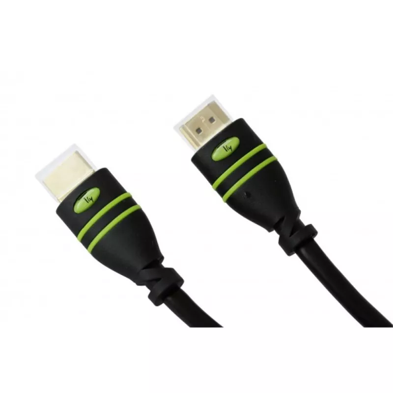 Techly 25m High Speed HDMI-Kabel Haken M/M ICOC HDMI-A-250, 25 m, HDMI Typ A (Standard), HDMI Typ A (Standard), 4096 x 2160 Pixel, 3D, Schwarz