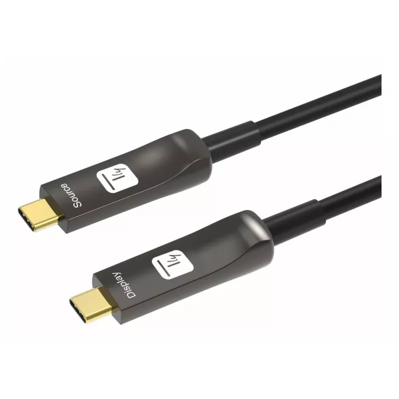 Techly ICOC-U3C-HY-020 USB-Kabel 20 m USB C Schwarz