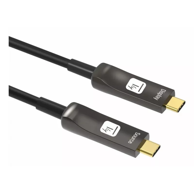 Techly ICOC-U3C-HY-020 USB-Kabel 20 m USB C Schwarz