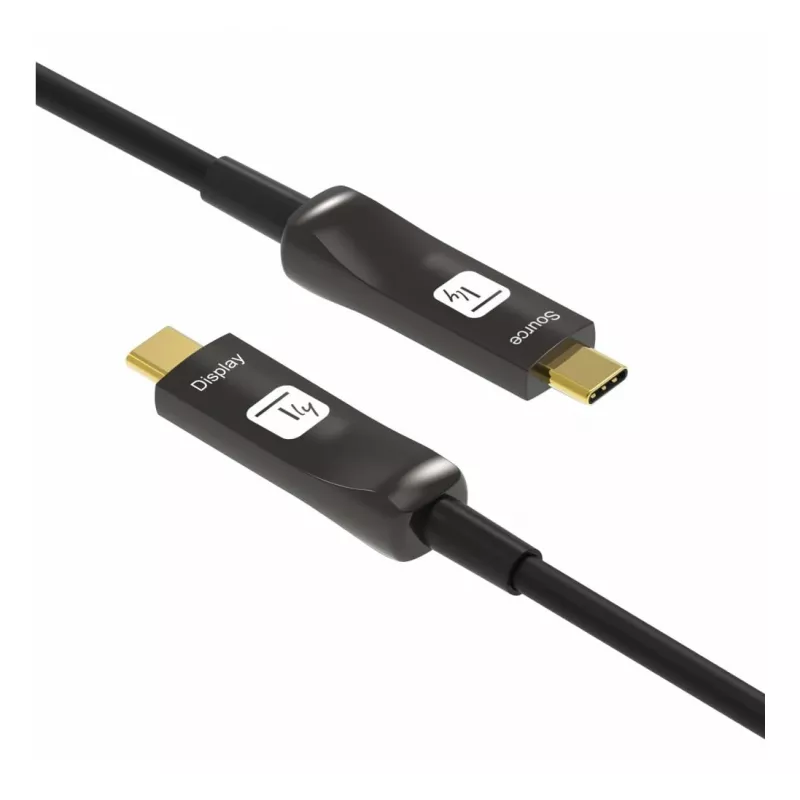 Techly ICOC-U3C-HY-020 USB-Kabel 20 m USB C Schwarz