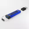 iStorage datAshur PRO+C 32GB | FIPS 140-3 Level 3 zertifiziert | Sicheres USB Typ-C Laufwerk | AES-XTS 256-Bit Hardwareverschlüsselung | PIN-geschützt | Typ C-A Adapter inklusive